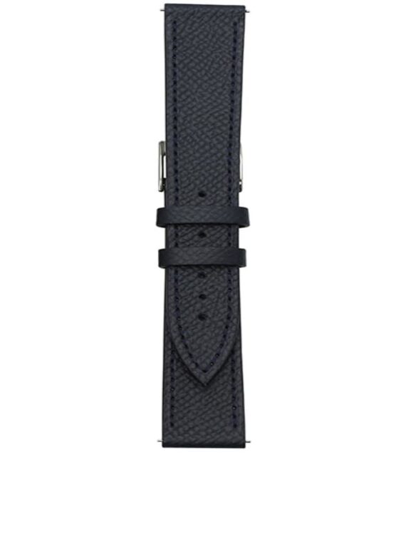 Bracelet de montre Bouveret en cuir de veau grainé Hermitage 4460 noir 2