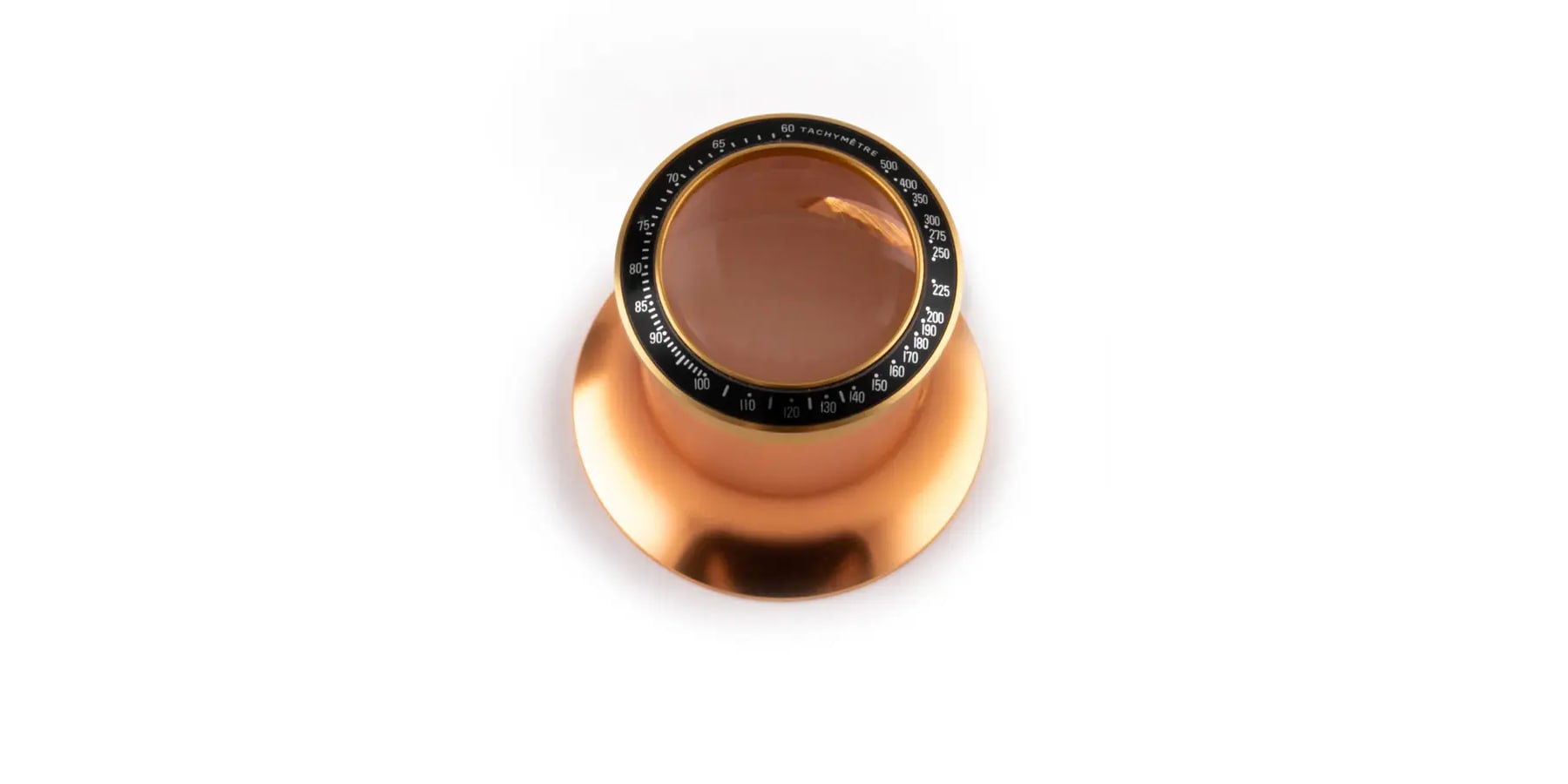 loupe-monocle-horloger-or rose lunette tachy noire