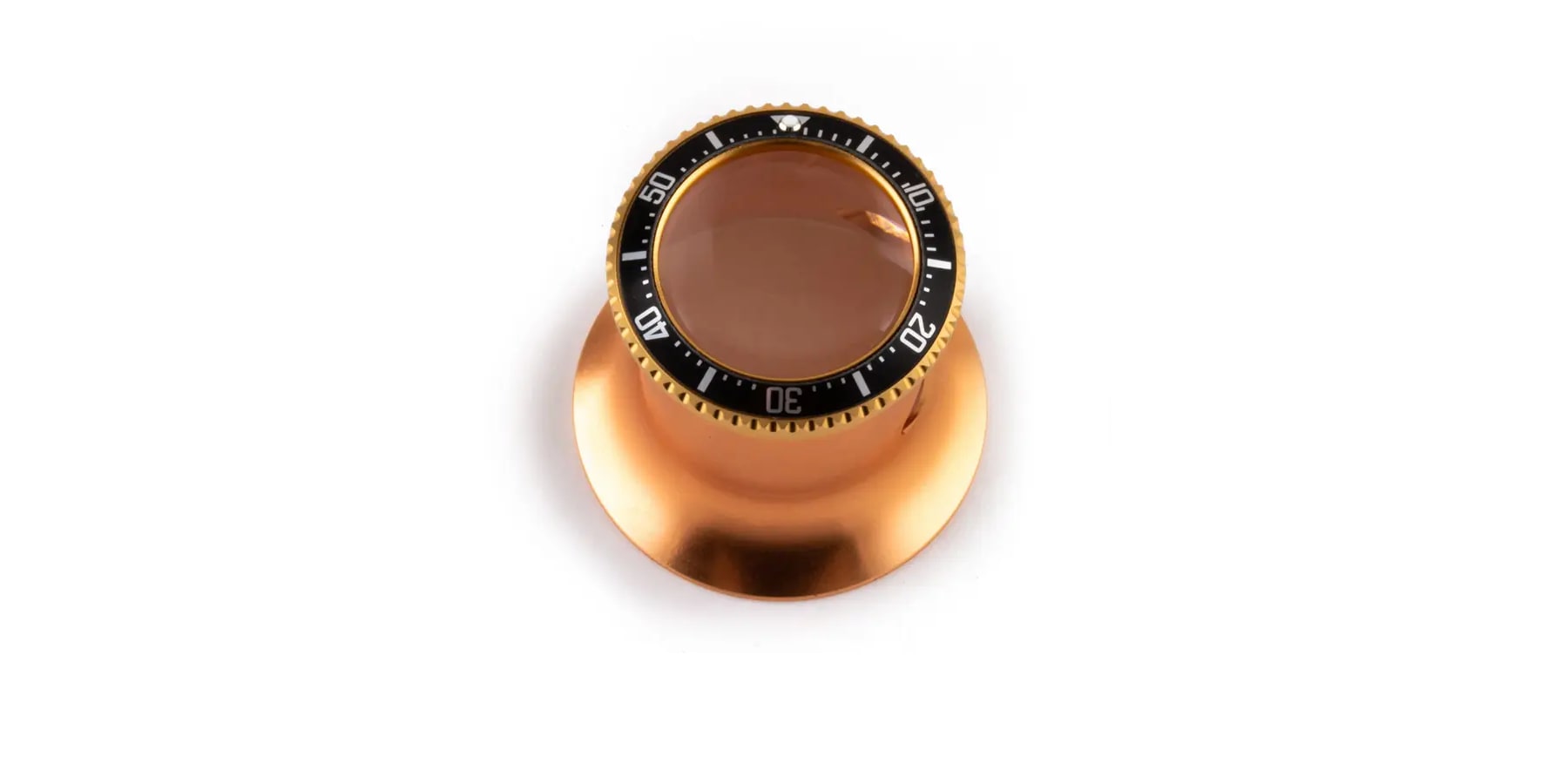 loupe-monocle-horloger-or rose noir