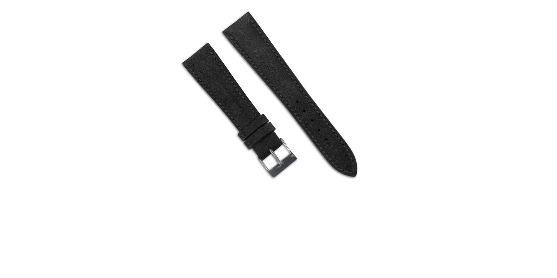 Bracelet chroma stripes veau brossé noir VN01