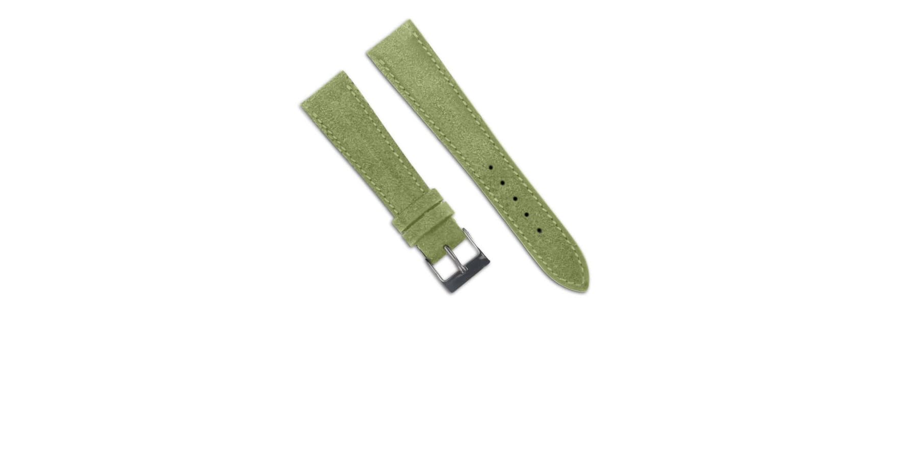 Bracelet chroma stripes veau brossé vert VN09