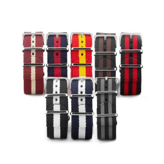 nato-nylon-raye différentes couleurs