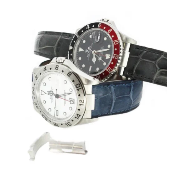 Endlinks type Rolex acier