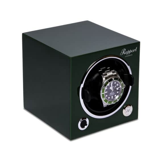 Rapport London EVO watch winder Racing Green