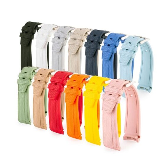 moonswatch-omega-x-swatch-bracelet-montre-integre-caoutchouc-rubber-uni-bleu-vert-rouge