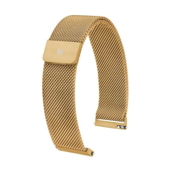 Bracelet Hirsch maille milanaise dorée
