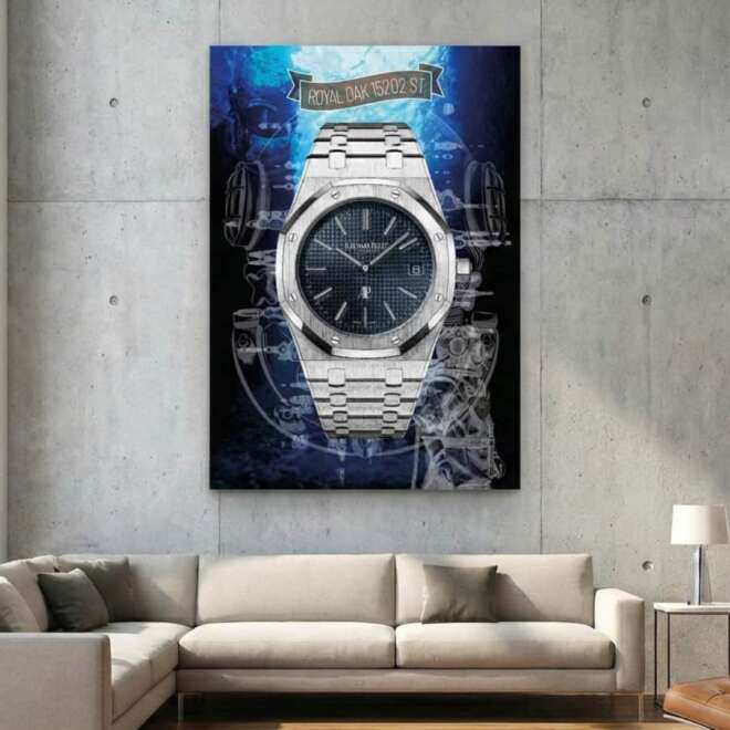 Royal Oak 15202ST Illustration on aluminum Dibond