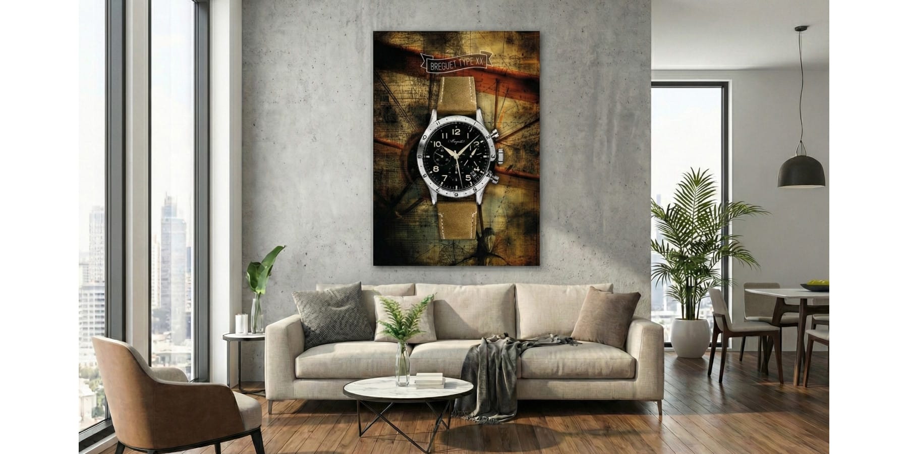 Breguet Type XX poster on Alu Dibond