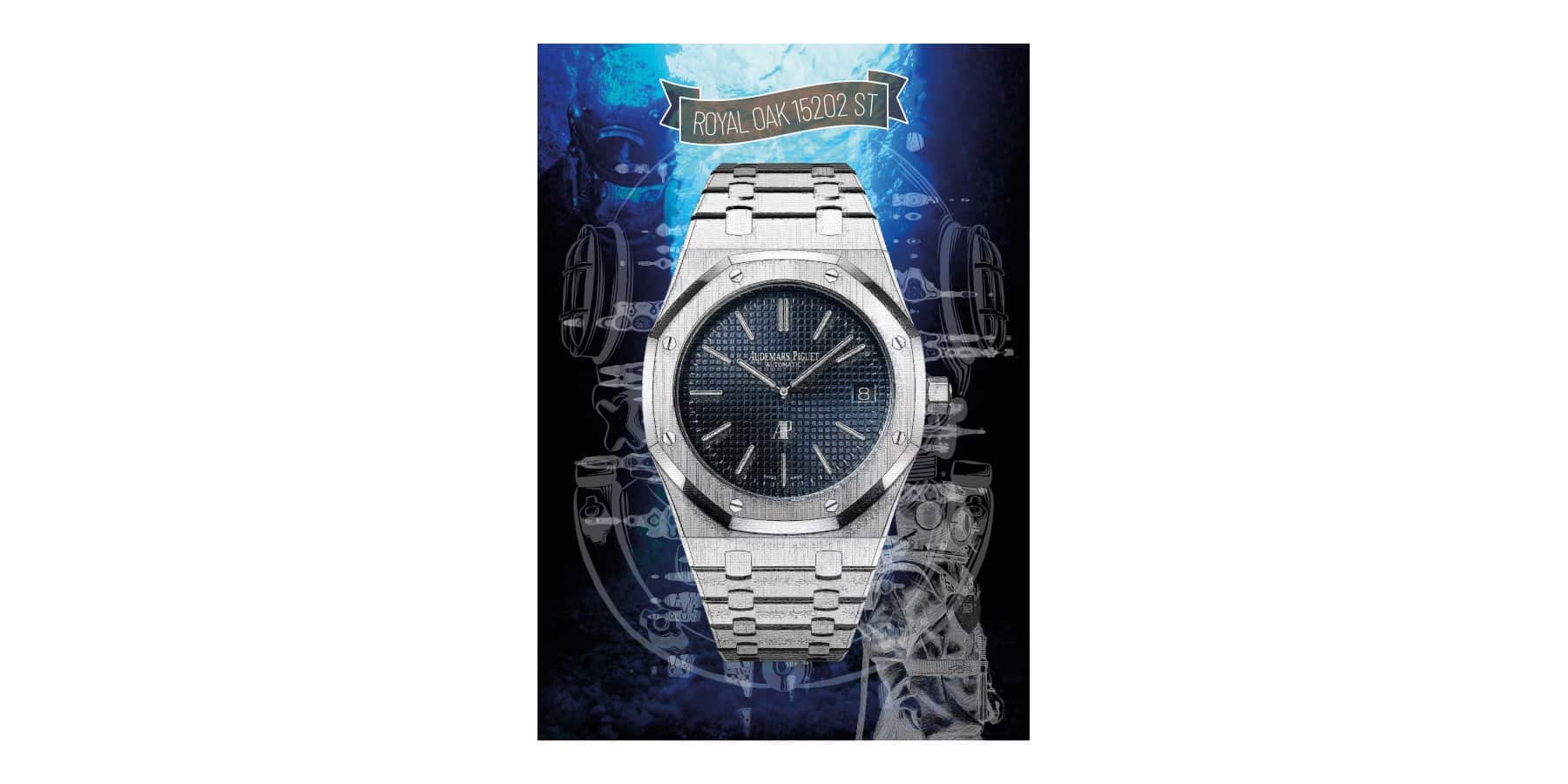 Royal Oak 15202ST Illustration on aluminum Dibond - Image 3