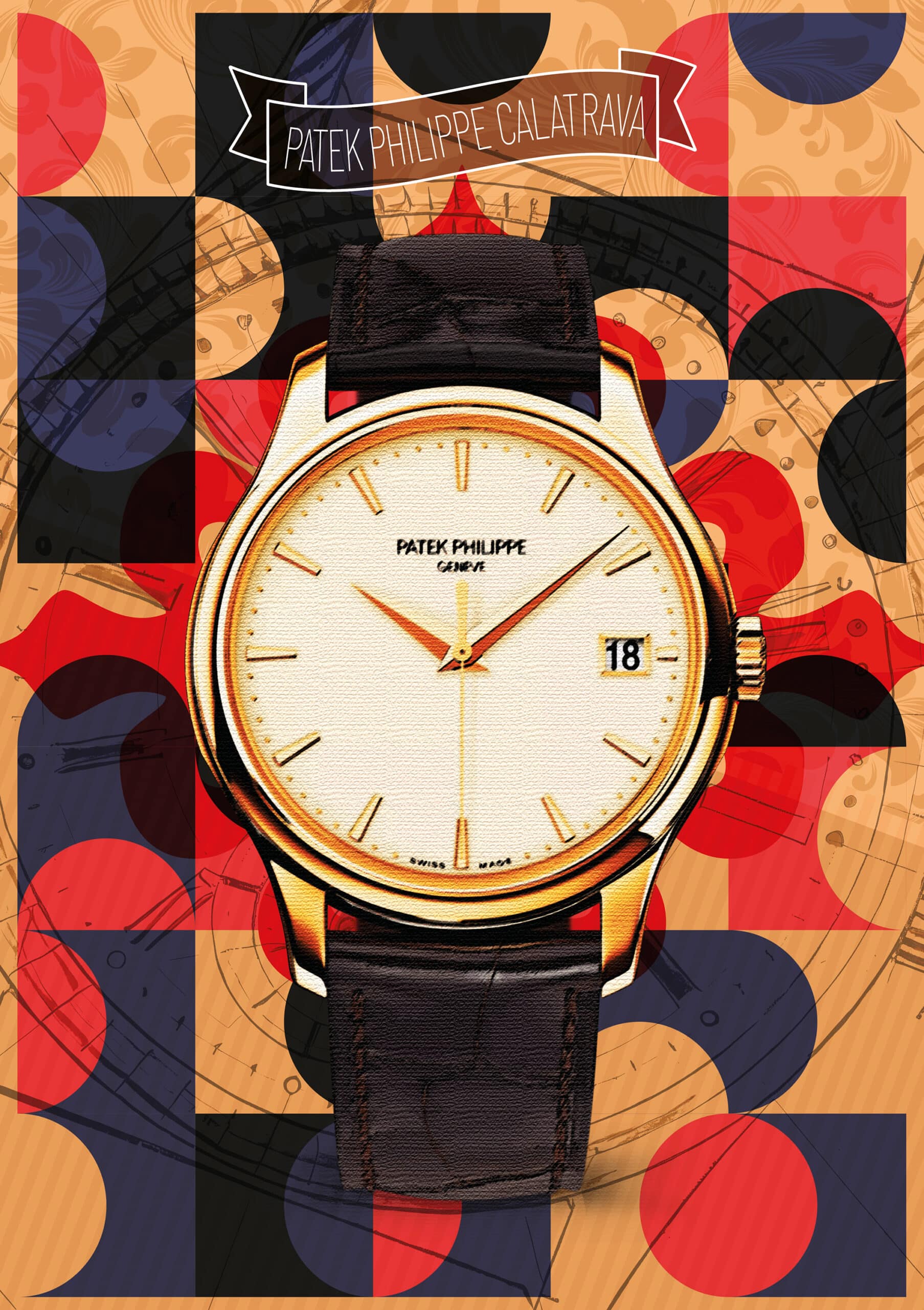 Patek Philippe Calatrava Alu Dibond Print - Image 2