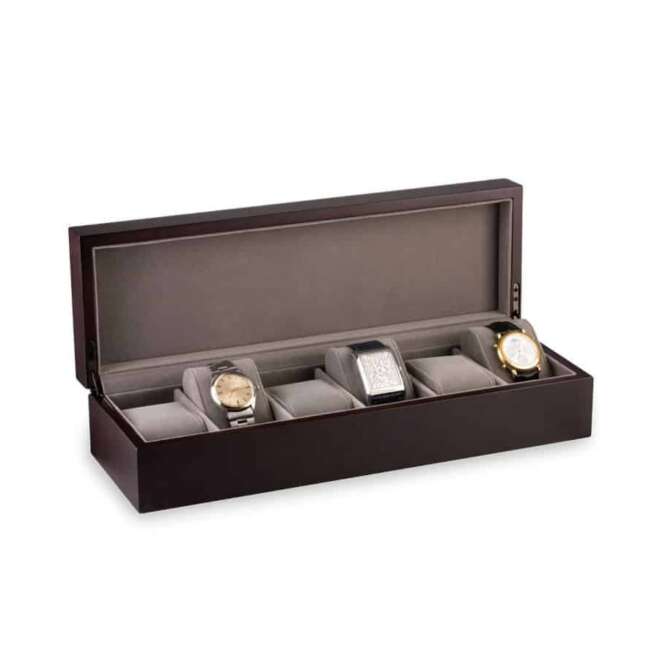 Anatole Baker Wooden Watch Box for 6 Watches