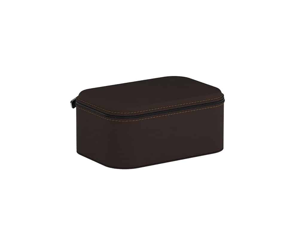 1 Watch Leather Travel Case Scatola Viaggio1 Chocolate Brown / Chestnut - Image 2