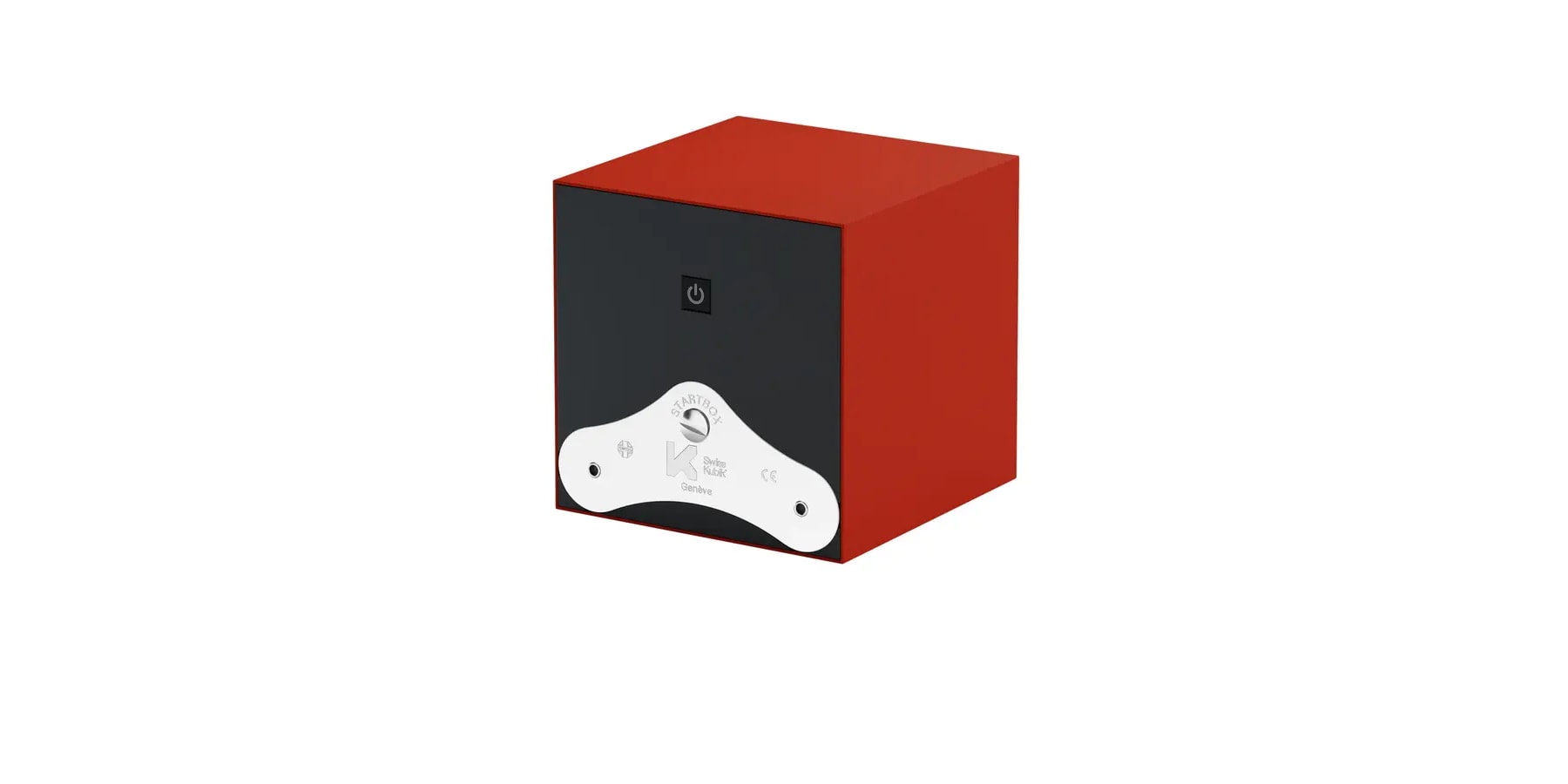 SwissKubik Startbox Soft Touch Red Swiss Cross Watch Winder - Image 6