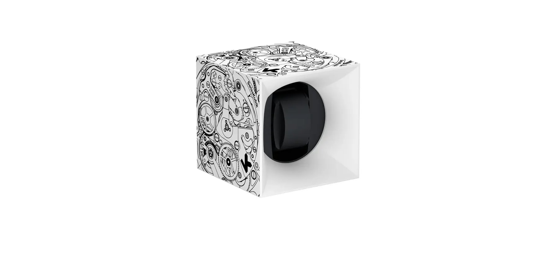 SwissKubik Startbox Soft Touch White Watch Winder - Image 3