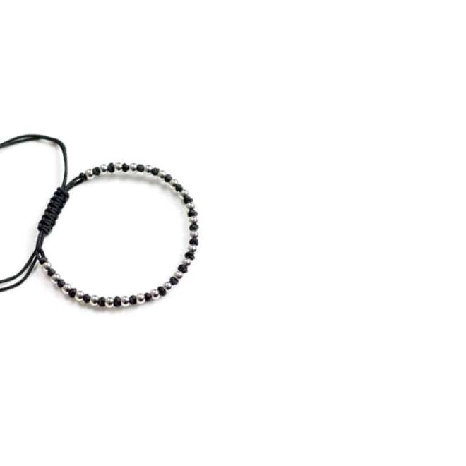OH Selection Camille Black Macramé Bracelet