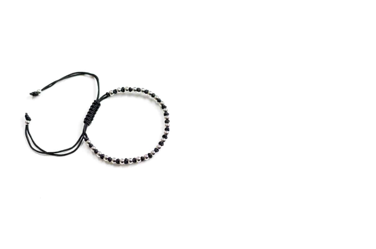 OH Selection Camille Black Macramé Bracelet