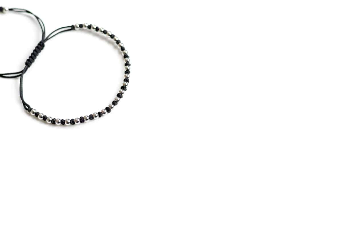 OH Selection Camille Black Macramé Bracelet - Image 3