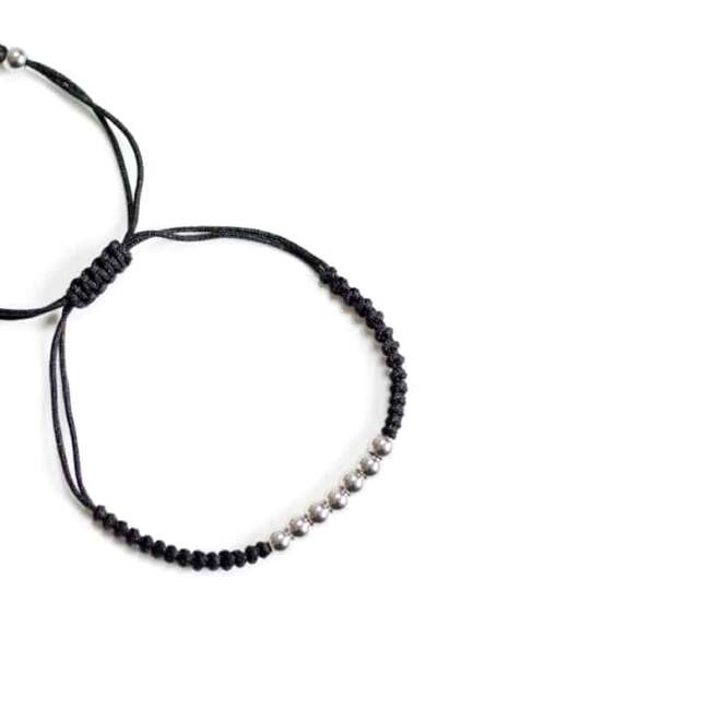 OH Selection Gabriel black macrame bracelet