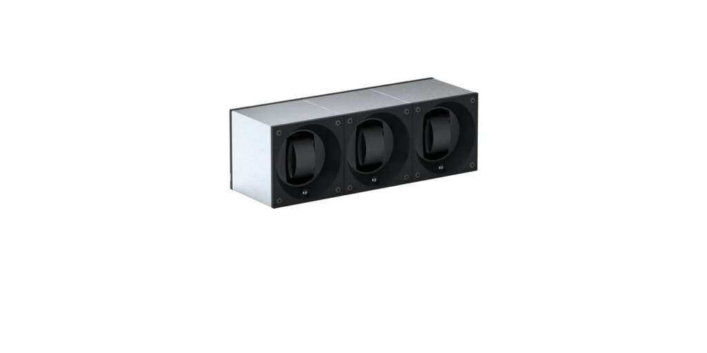 Remontoir SwissKubik Masterbox 3 montres Aluminium Brossé