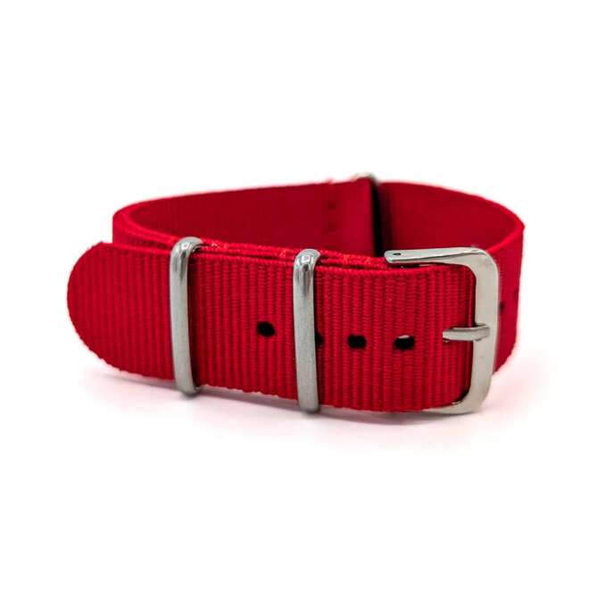 NATO Colors Red Watch Strap