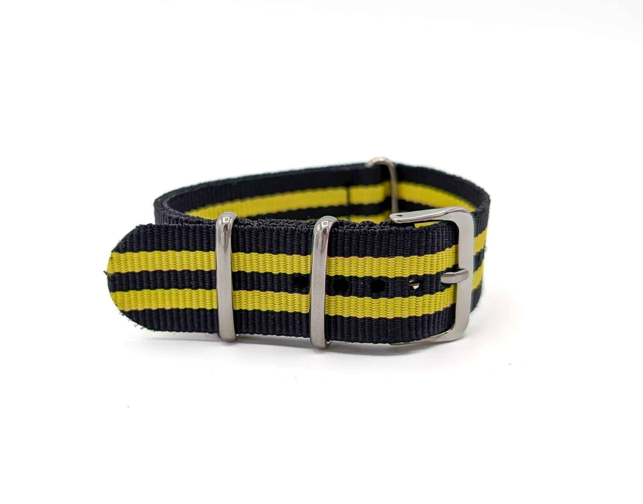 NATO Colors Black and Yellow Strap