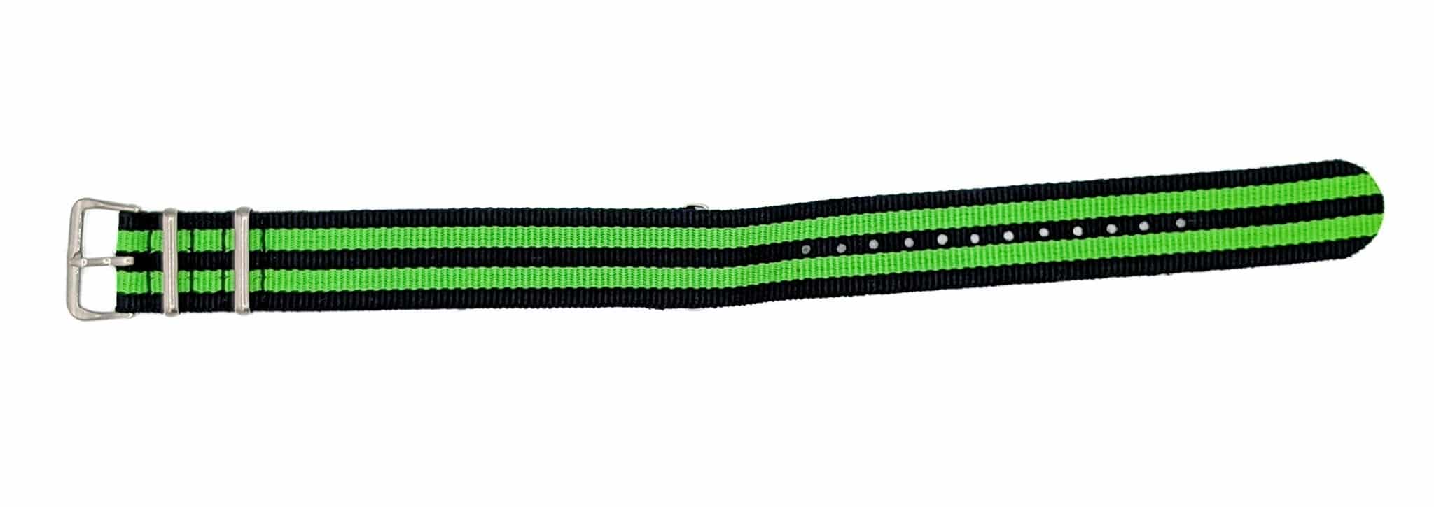NATO Colors Watch Strap Black and Green - Image 4
