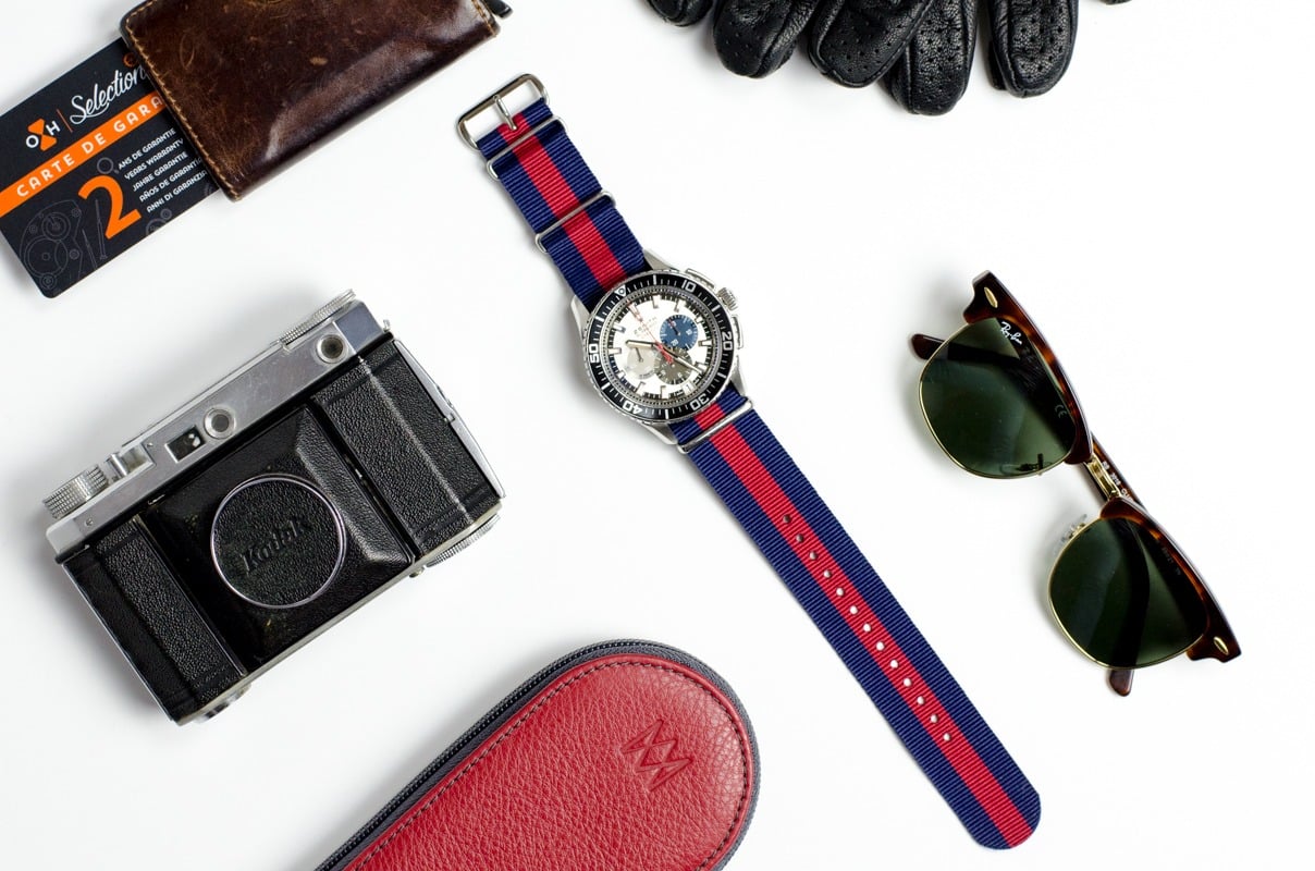Blue and red Navy NATO strap - Image 4