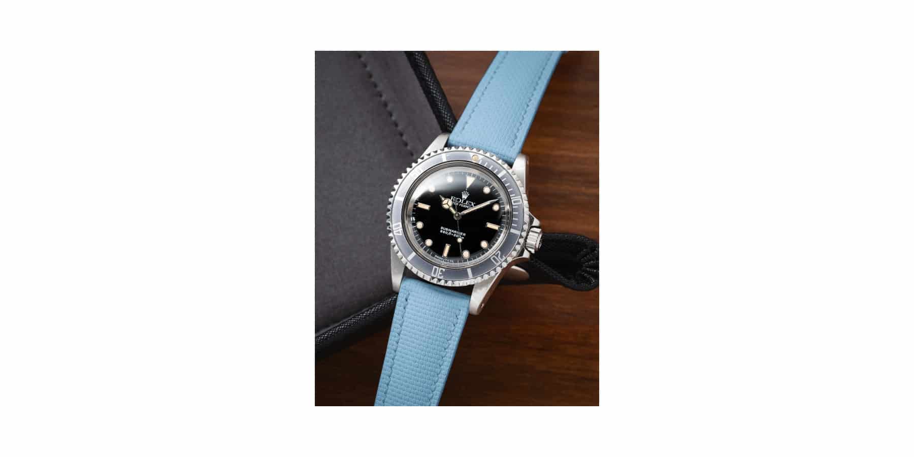 Bracelet signature Delugs en sailcloth bleu – Image 4