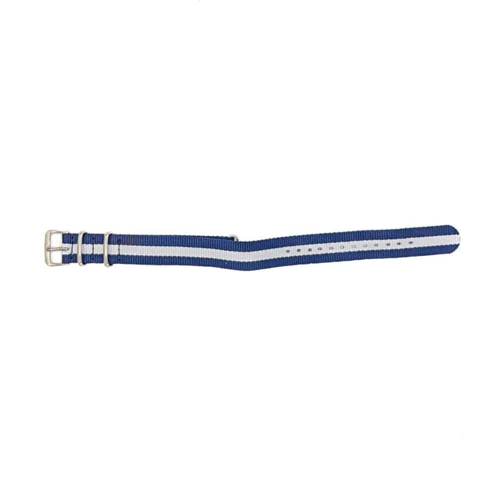 Navy Blue and White NATO Strap - Image 2