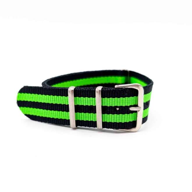 NATO Colors Watch Strap Black and Green