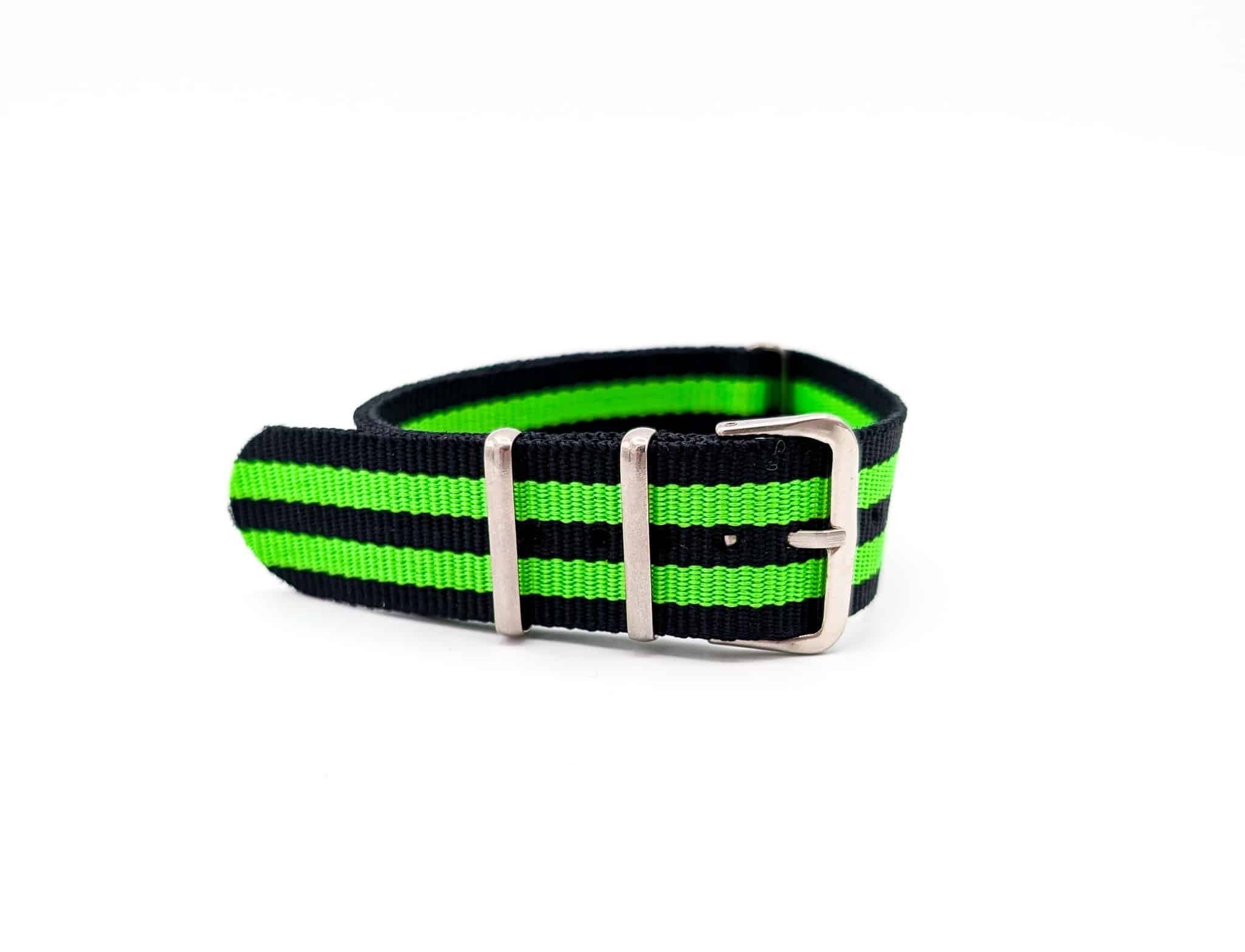 NATO Colors Watch Strap Black and Green