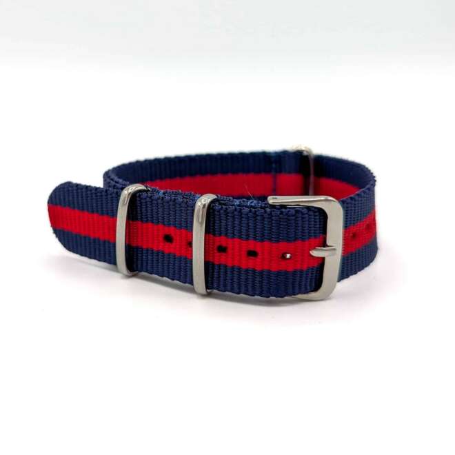 Blue and red Navy NATO strap