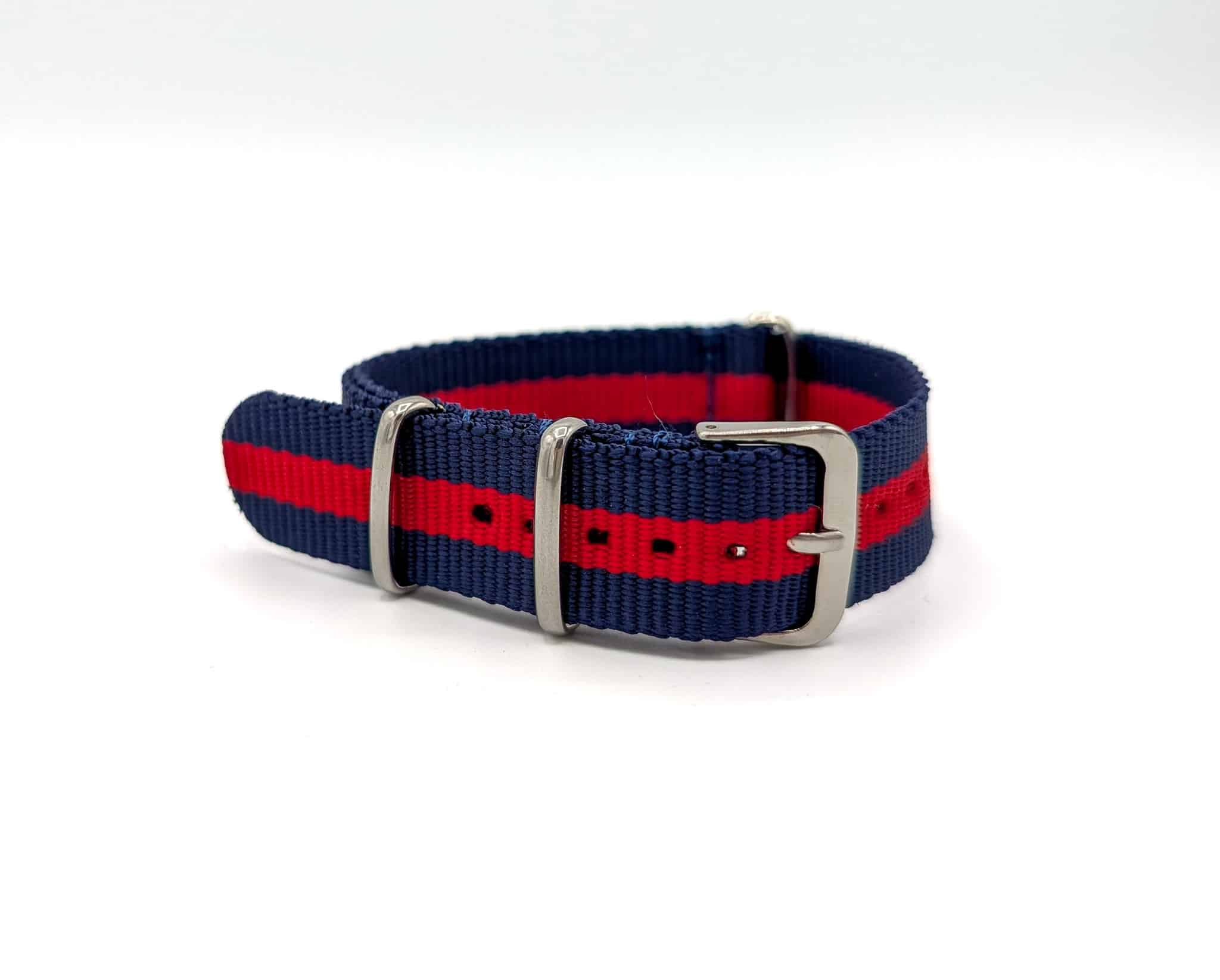 Blue and red Navy NATO strap