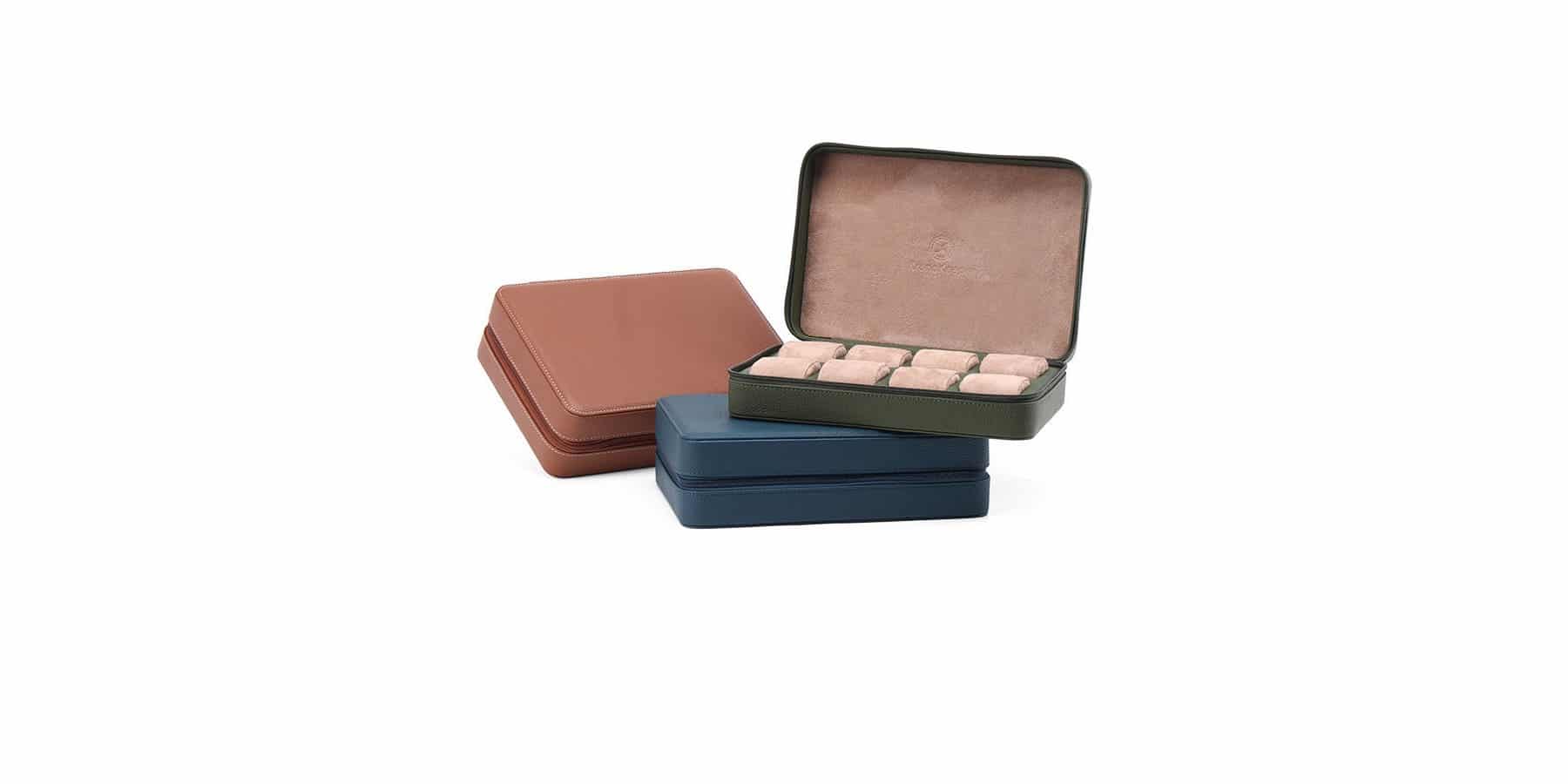 Tiboulen travel case for 8 watches by KronoKeeper