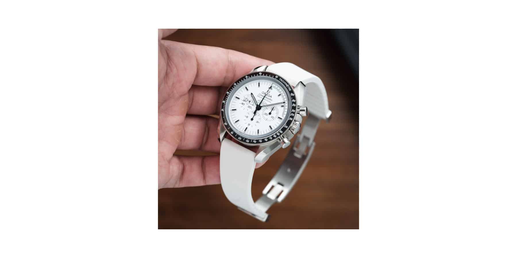 Delugs CTS White Rubber Watch Strap - Image 2
