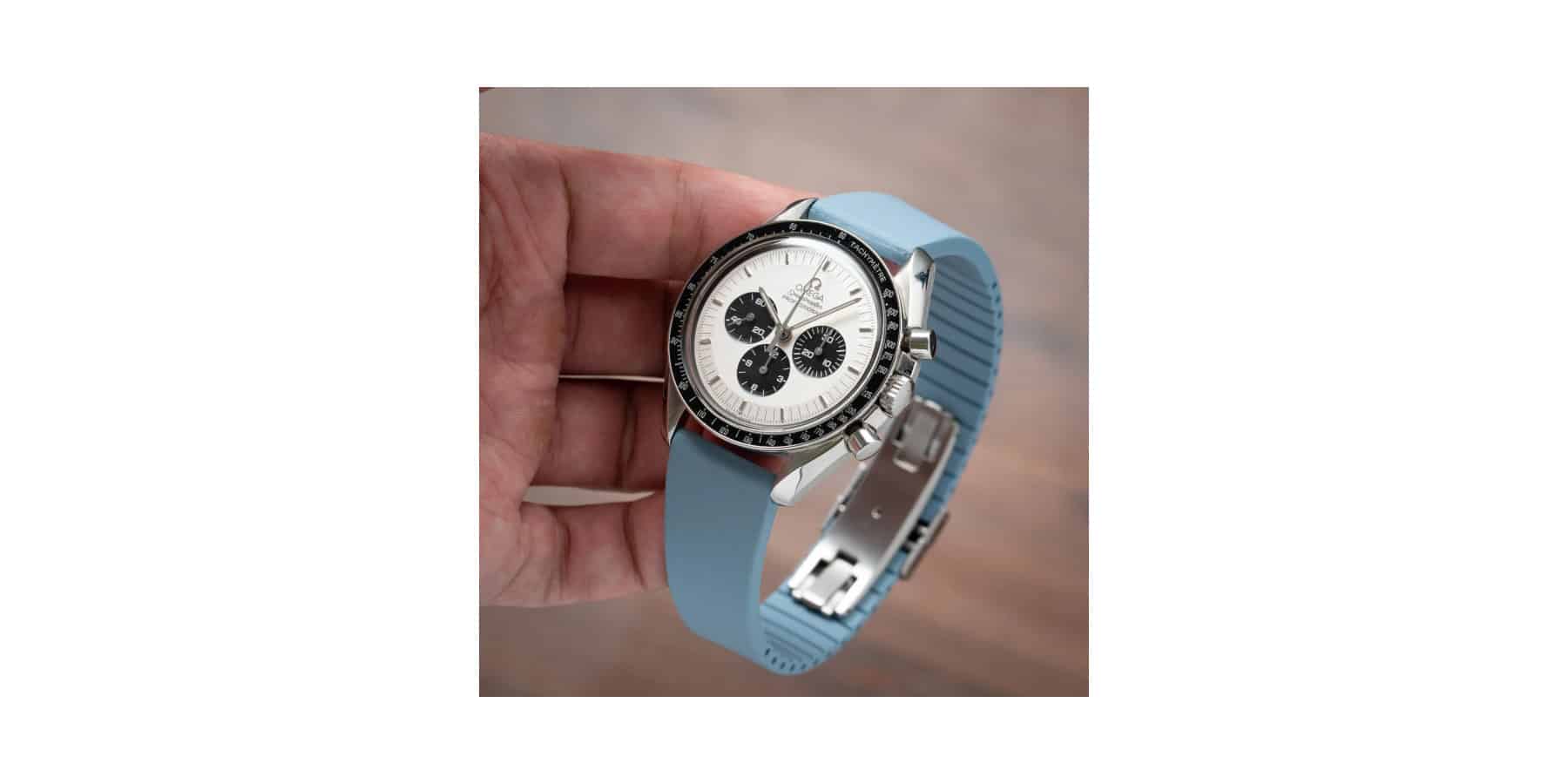 Delugs CTS Rubber Watch Strap Light Blue - Image 4