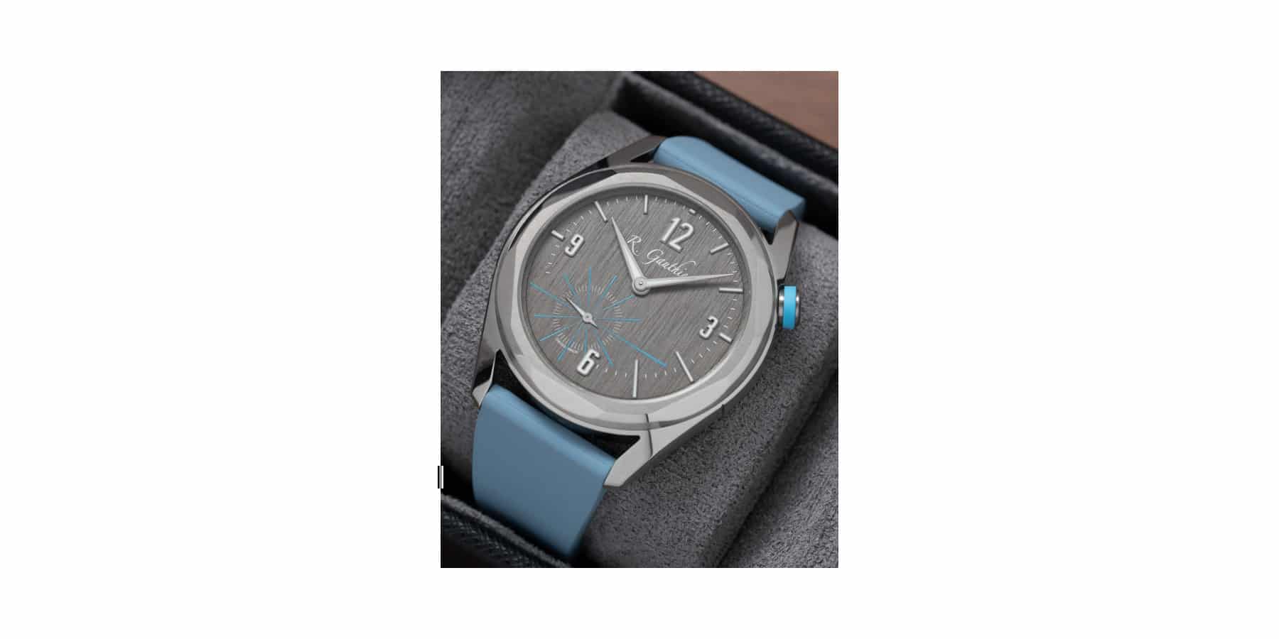 Delugs CTS Rubber Watch Strap Light Blue - Image 2
