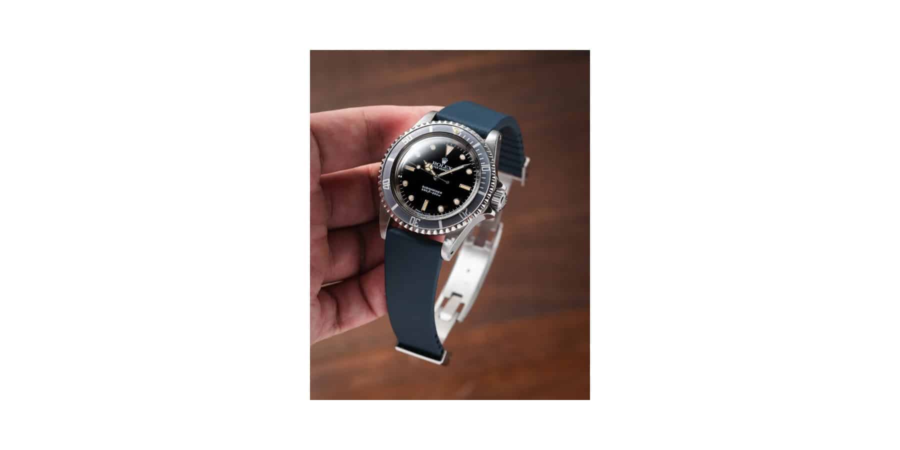 Delugs CTS Rubber Watch Strap Navy - Image 3