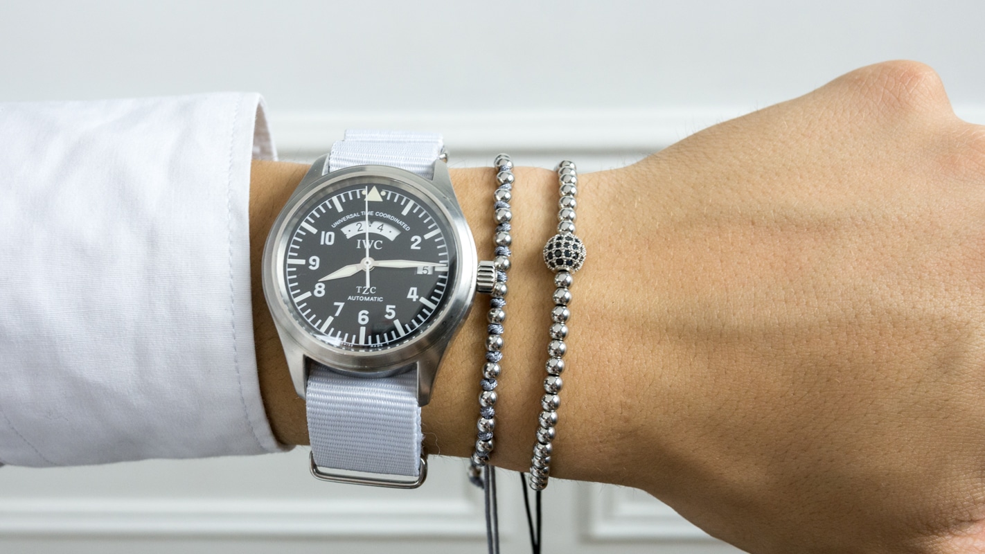 OH Selection Camille Grey Macramé Bracelet - Image 5
