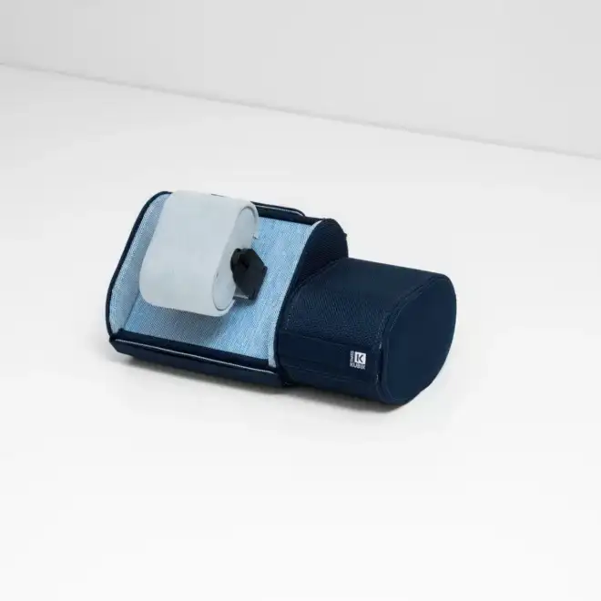 SwissKubik Travelbox navy blue travel watch winder