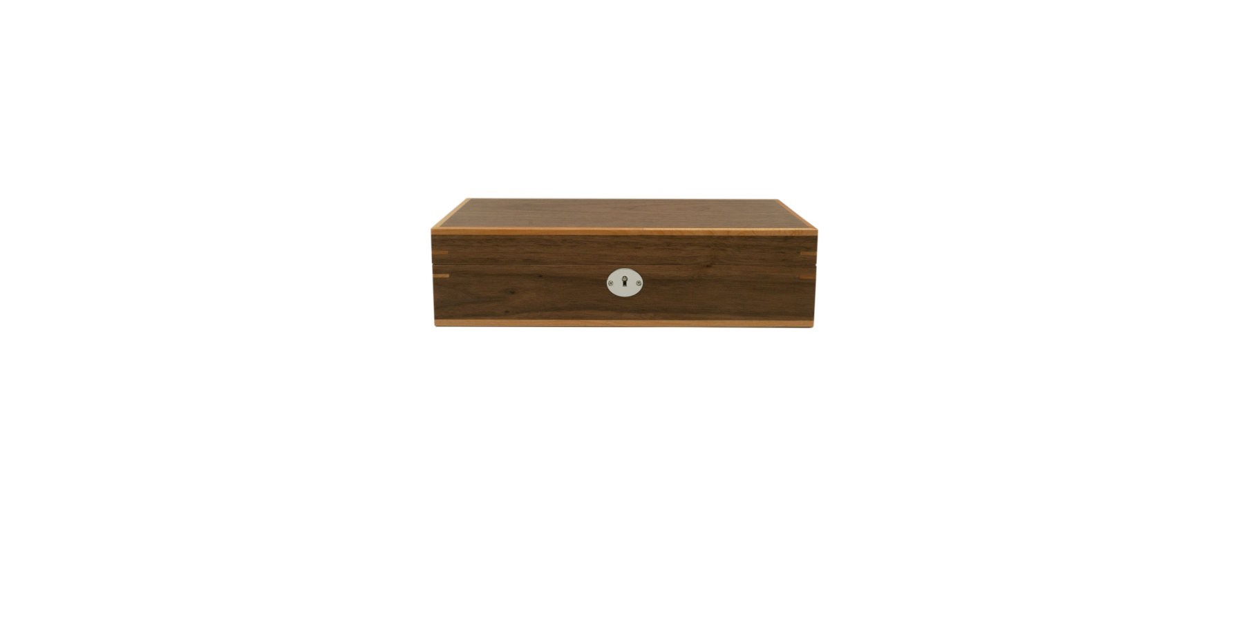 Brown wooden 10-watch box Clipperton by KronoKeeper - Image 2
