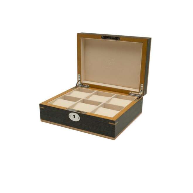 Clipperton Kronokeeper Grey Wood 6-Watch Box