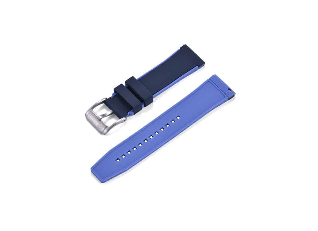 Bracelet de montre Blancpain x Swatch en caoutchouc bicolore KronoKeeper – Image 7