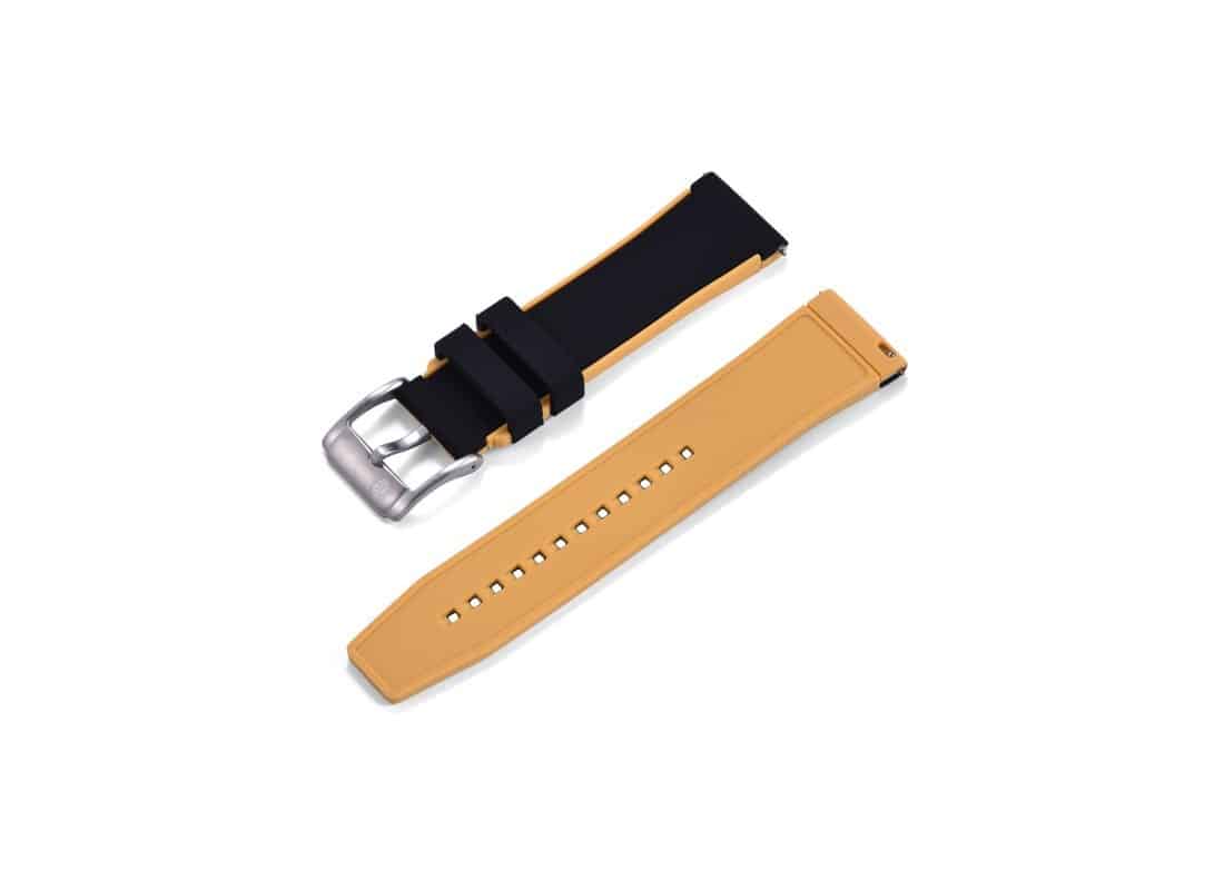 Bracelet de montre Blancpain x Swatch en caoutchouc bicolore KronoKeeper – Image 6