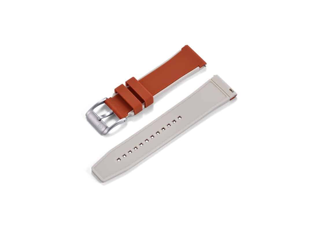 Bracelet de montre Blancpain x Swatch en caoutchouc bicolore KronoKeeper – Image 4