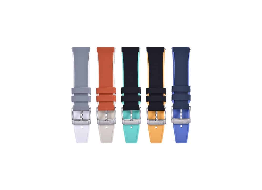 Bracelet de montre Blancpain x Swatch en caoutchouc bicolore KronoKeeper