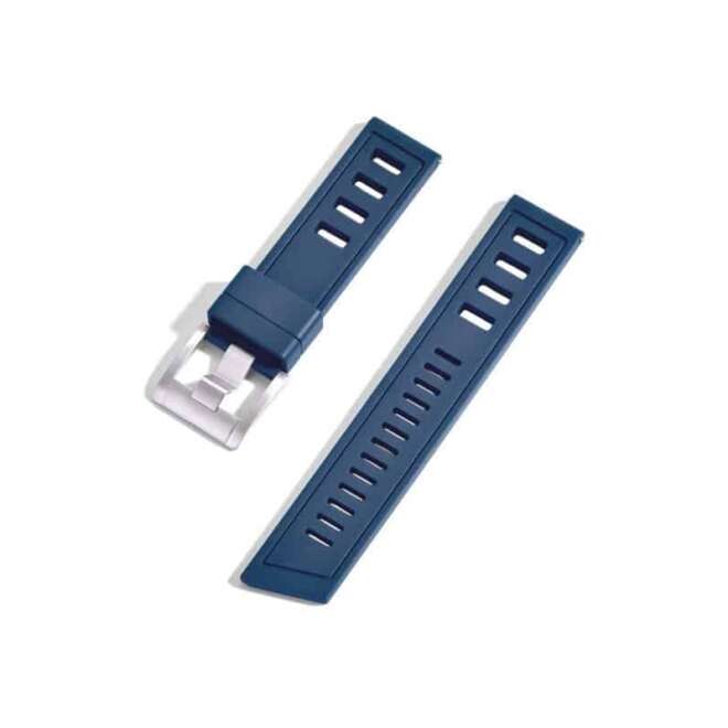 Bracelet de montre Diver en caoutchouc bleu KronoKeeper