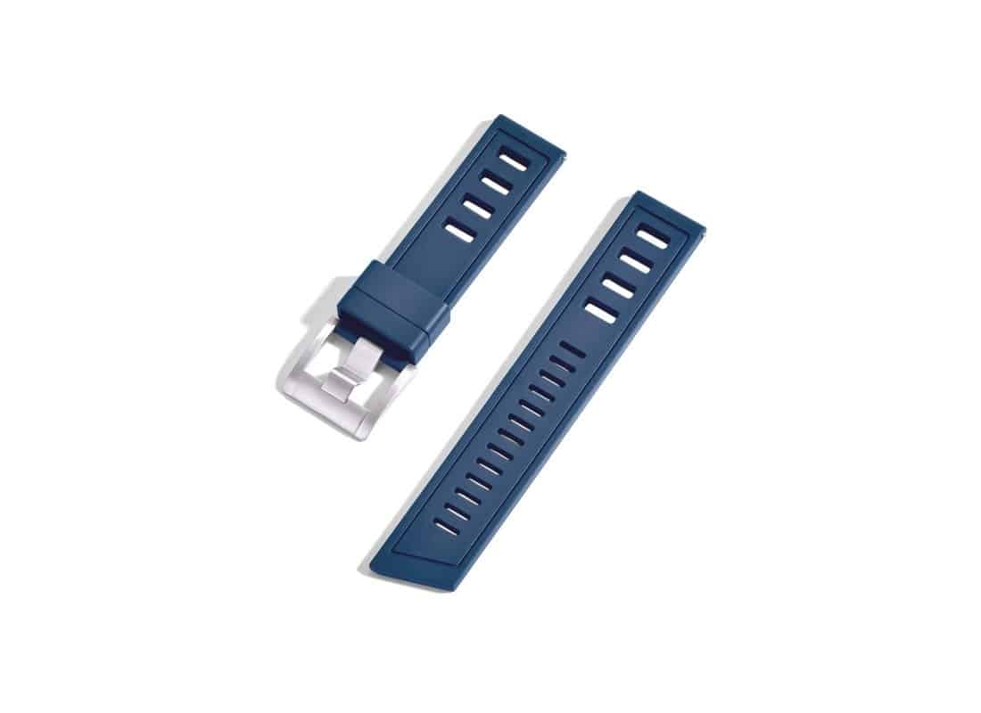 KronoKeeper Blue Rubber Diver Watch Strap