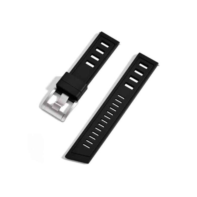 Bracelet montre en caoutchouc noir KronoKeeper Diver