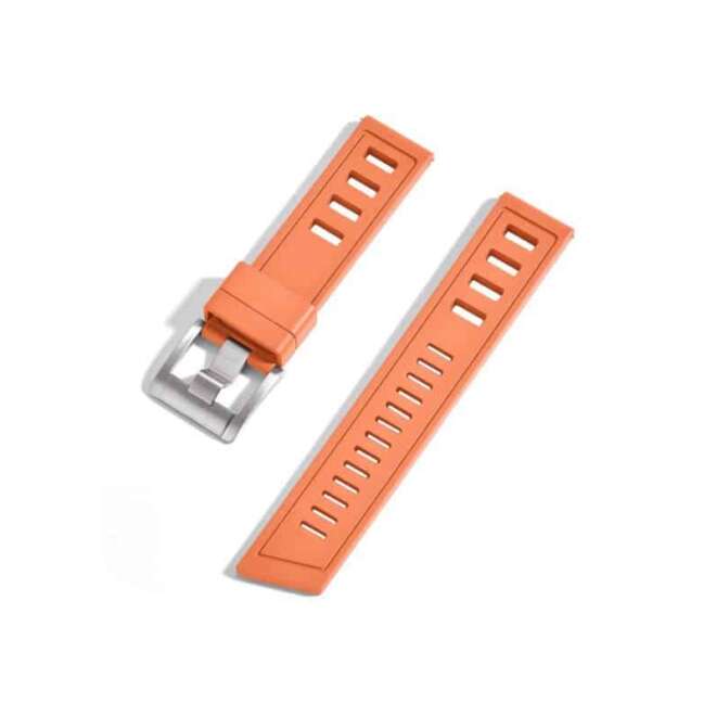 Bracelet de montres en caoutchouc orange KronoKeeper Diver